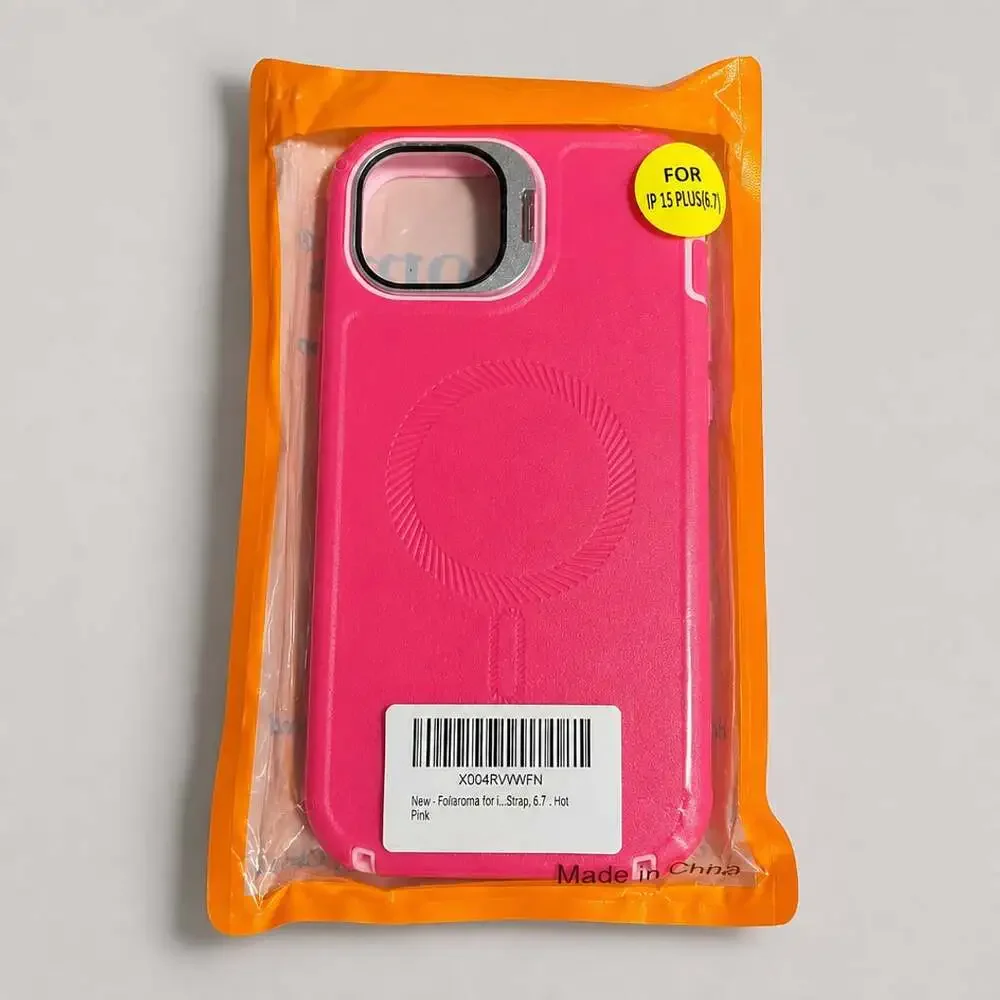 Military Grade Protection MagSafe Phone Case for iPhone 15 Plus (6.7) Hot Pink